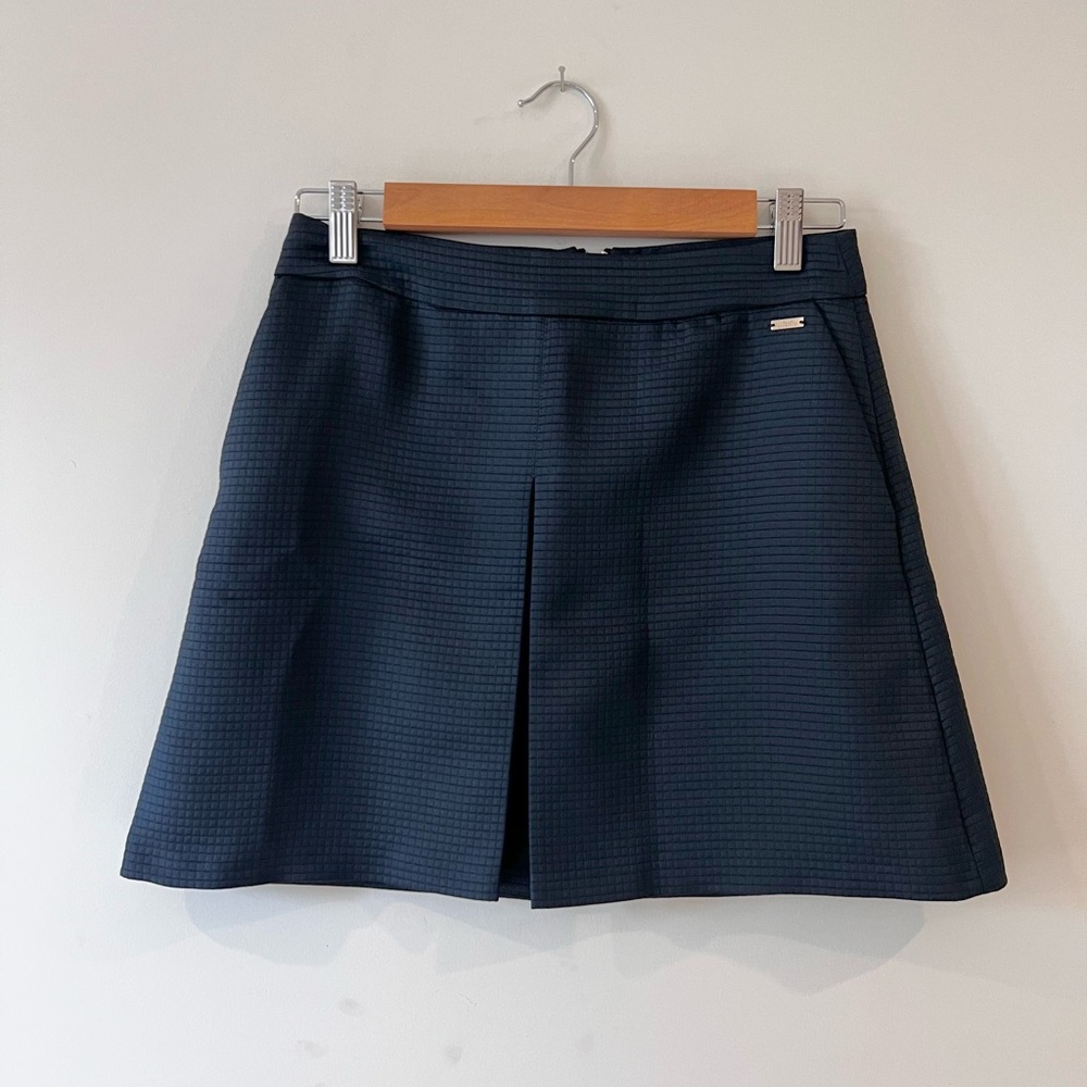 Armani Exchange Blue A-Line Mini Skirt